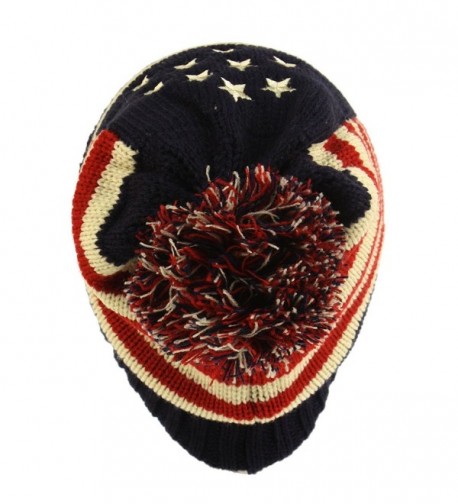 Winter Vintage Stripe Beanie Hat in Men's Skullies & Beanies