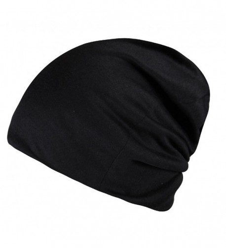 Timol Daily Solid Cap Beanie That Fit Your Head Perfect Stretchy & Soft For Men Women - Black - CY12NV4SP1Y