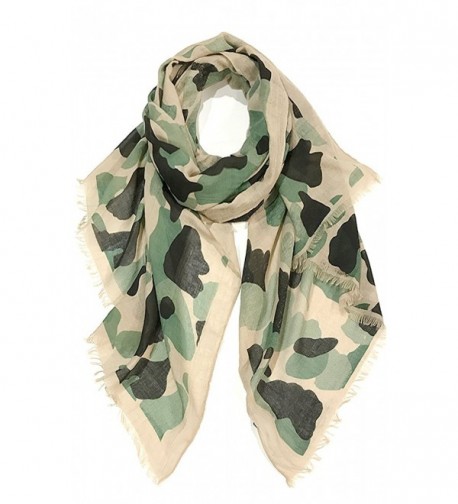 CCFW Unisex 100% Cotton Camouflage Light-weight Oblong Fashion Scarf - C1183O77ZE3