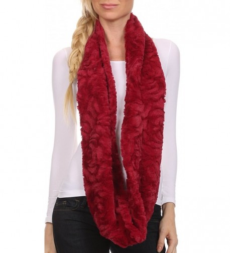 Sakkas CXGJ1531 Winter Infinity 5 Cranberry in Cold Weather Scarves & Wraps