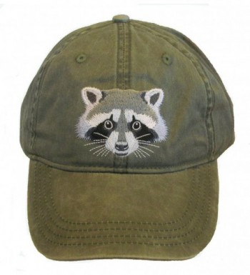 Raccoon Embroidered Cotton Cap - CC128PJX1JV