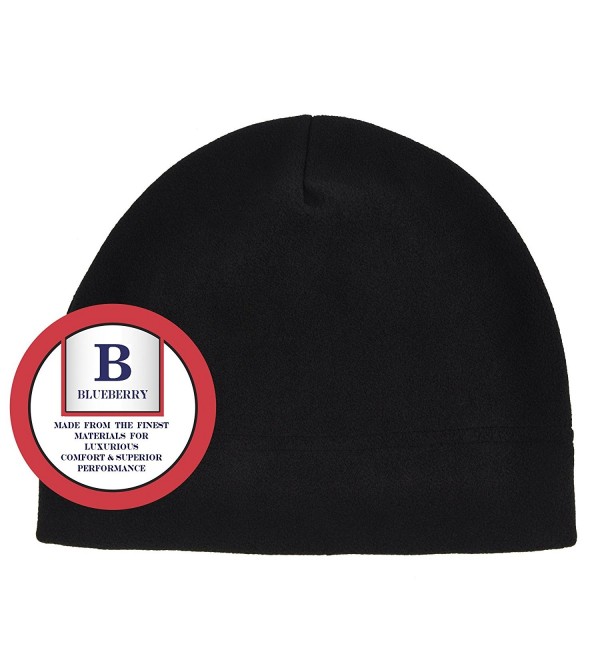 Blueberry Uniforms Black Fleece Beanie - Black - CO189NXZIZR