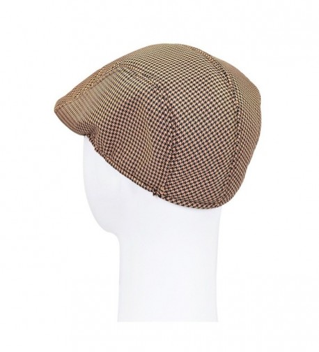 Premium Houndstooth Driver Cabby Newsboy in Men's Newsboy Caps