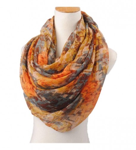 Outtop Womens Fashion Chiffon Soft Shawl Scarf [ VINTAGE ] - Orange - CB12O32PUBL