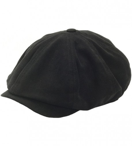 RaOn N18 Men's Fashion Basic Eight Panel Gatsby Style IVY Cap Ascot newsboy Beret Hat - Black - C612ESXPOJ3