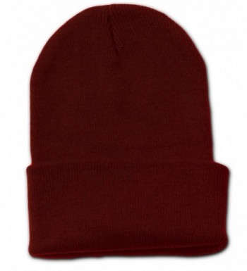 TopHeadwear Solid Color Beanie Maroon