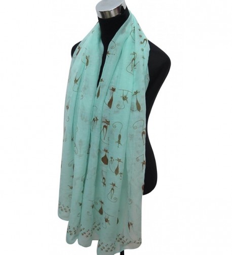 Lina Lily Kitten Footprints Lightweight in Fashion Scarves
