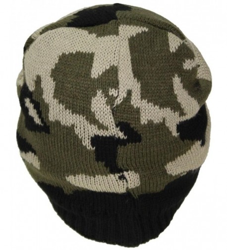 Best Winter Hats Cuffless Camouflage in Men's Skullies & Beanies