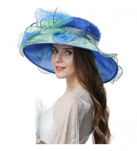 Janey Rubbins S5210 Elegant 42B Blue in Women's Sun Hats