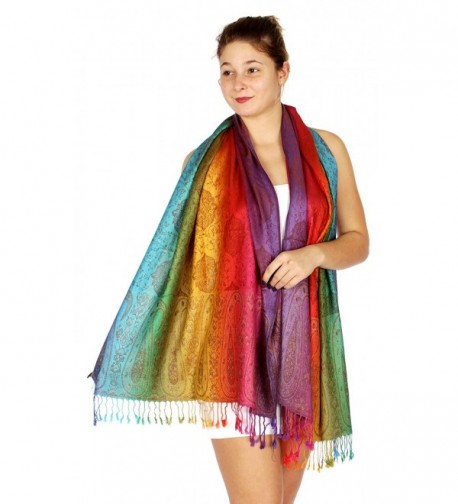 SERENITA Multi color Rainbow Pashmina