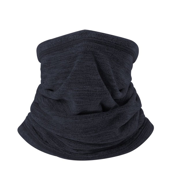 iParaAiluRy Long Fleece Neck Gaiter - Navy Blue - CU187I2AA8W