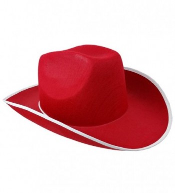 Cowboy Hat - Western Hat - Rodeo Hat - Costume Accessories by Funny Party Hats - Red - CT11J97F7HD