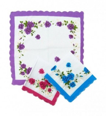 WINDLY Womens Vintage Handkerchiefs Wedding in Fashion Scarves