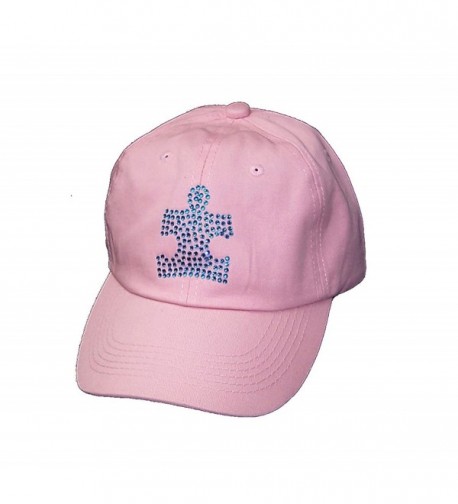 Blue Autism Walk 100% Cotton Baseball Hat 3 Colors Available - Pink - CY11L9K1ERZ
