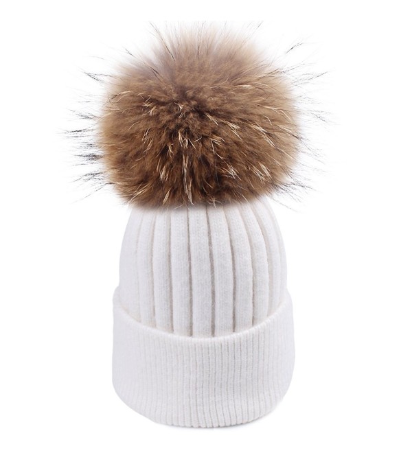 Womens Winter Pom Hat Original - White - CI187G6RI35