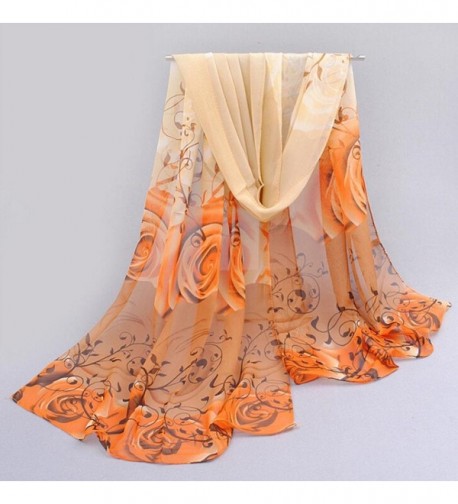 LEERYA Beautiful Pattern Chiffon Scarves