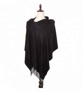 Women Cashmere Poncho Blanket Pashmina