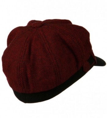 Wool Blend Herringbone Newsboy Cap in Women's Newsboy Caps