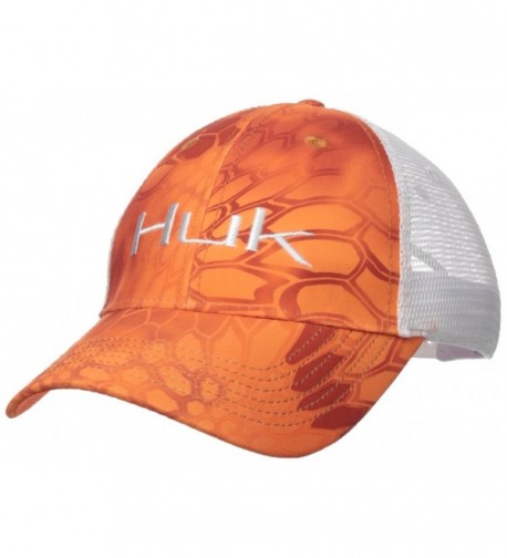 Huk Performance Fishing Kryptek Logo Trucker Cap - Kryptek Orange - CS17X0G7QKW