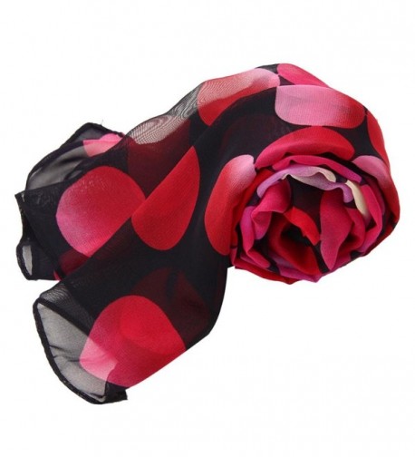 Women Chiffon Dotted Scarves Vovotrade