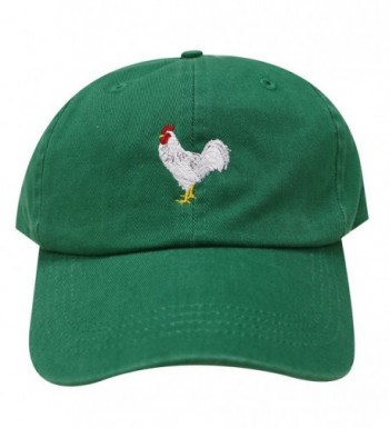 City Hunter C104 Chicken Cotton Baseball Dad Caps 16 Colors - Kelly Green - CD12M3UYY0X