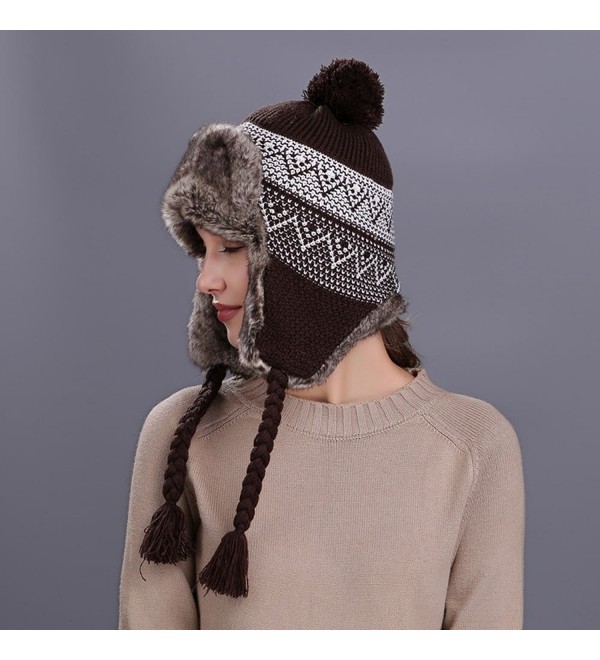 winter ski hat with ear flaps