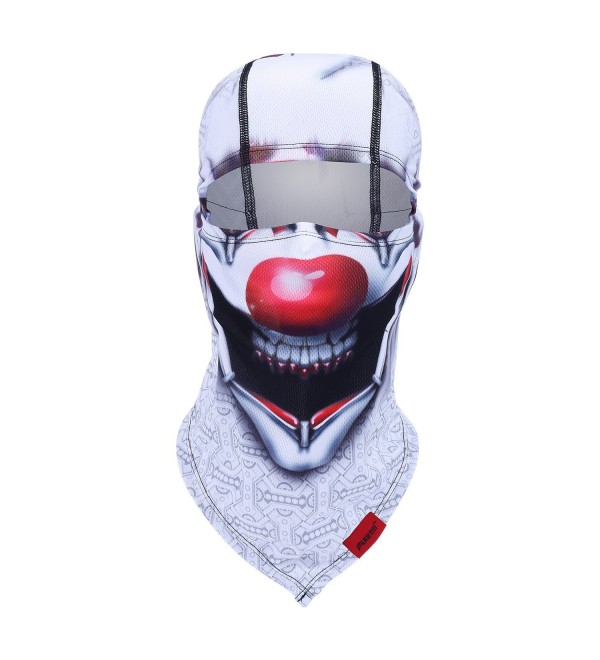 Balaclava Clown Mask - Original Hand Painted Motorcycling Cycling Full Face Head Hood - Ql-bg-a-03 - CM12I7PV8MP