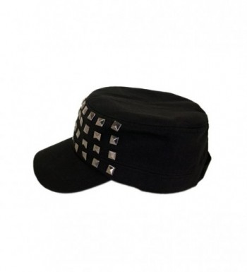 Adjustable Cotton Military Style Studded