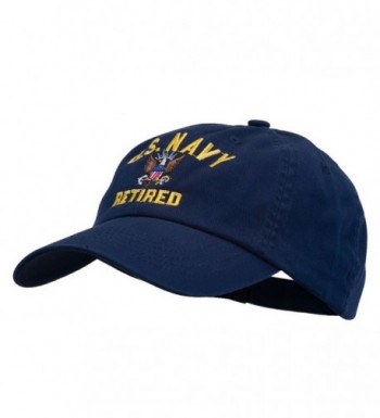 US Navy Retired Embroidered Pet Spun Cap - Navy - CB11USNG59B
