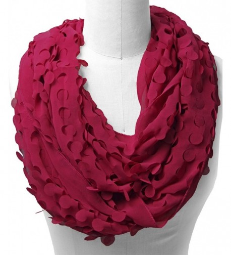 Scarfand's Cut-Out Infinity Scarf - Burgundy - CE11CUL9OP1