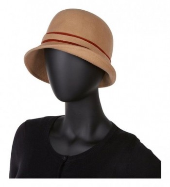 Adora Hats Wool Cloche Black