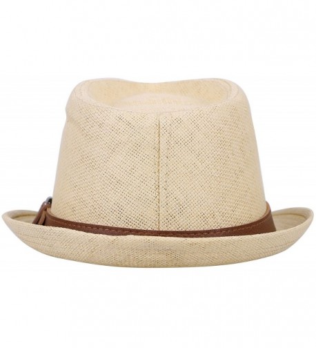 EPGU Womens Structured Natural Leather in Men's Fedoras