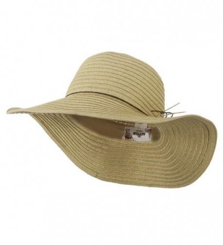 Coconut Band Floppy Hat - Natural W38S25E - CZ11E8U2DV9