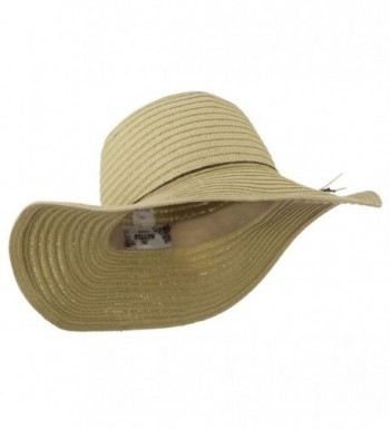 Coconut Band Floppy Hat Natural