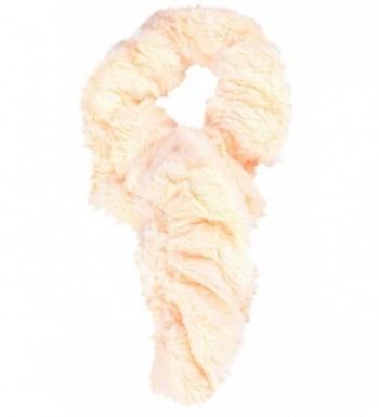 Simplicity Women's Winter Super Soft Faux Fur Twisted Neck Warmer Scarf Wrap - Beige - CU11I1R4GUV