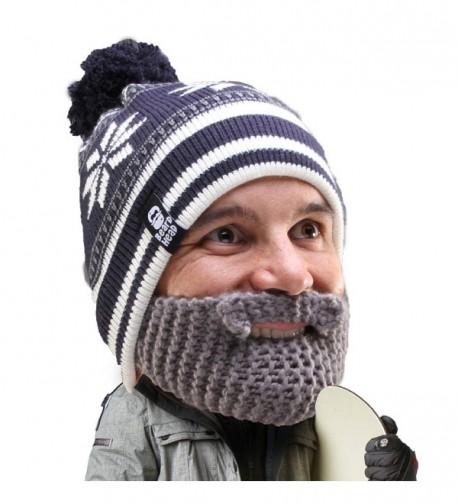 Beard Head - The Original Stubble Bumper Knit Beard Beanie - Grey - CP11DEDO3T1