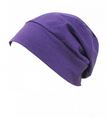 Firsthats Soft Comfy Sleep and Chemo Cap- Hat Liner- Extended - Purple - C4128BU2Y2T