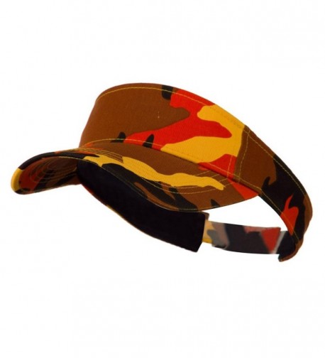 Camouflage Sports Visor - Orange W40S50F - CI11C0N3TFF