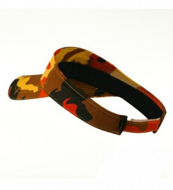 Camouflage Sports Visor Orange OSFM