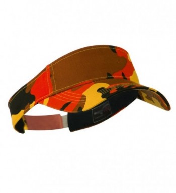 Camouflage Sports Visor Orange OSFM in Men's Visors