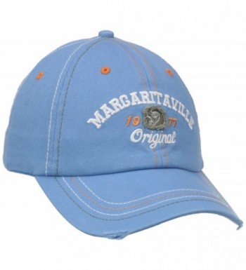 Margaritaville Men's Applique Logo Hat - Blue - CQ11NJU822D