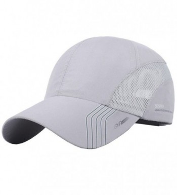 New UV Quick-drying Waterproof Baseball Cap Outdoor Lightweight UV Protection Hats - Light Gray - CW17YGHACSY