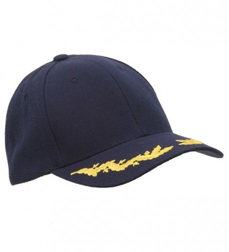 Oak Leaf Baseball Cap Navy OSFM in Men's Visors