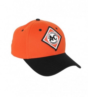 Allis Chalmers Hat- Vintage Milwaukee Logo- Orange and Black - C51274J1LU9