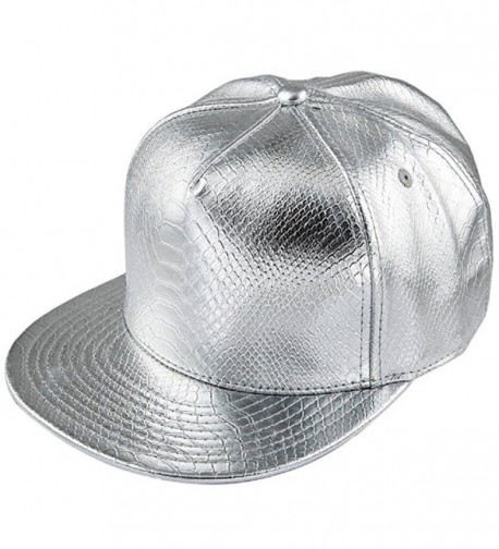 GreatJoy Adjustable Metallic Baseball Snapback Cap Hip-Hop Hats Funky Dance Club Costume - Gold-dollar-4 - CK182Y0S5QI