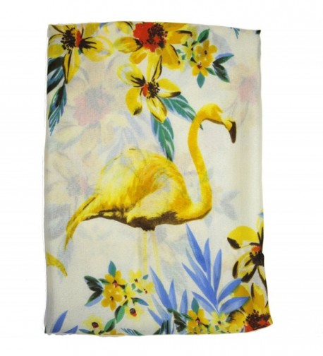 Bucasi Tropical Yellow Flamingo Floral