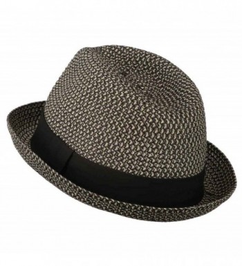 Mens Fedora Paper Straw Braid