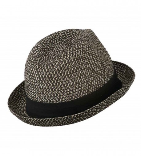 Mens Fedora Paper Straw Braid in Men's Fedoras