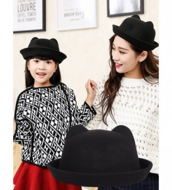 Lujuny Cute Cat Bowler Hats