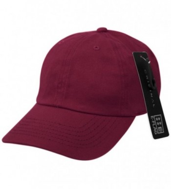 Washed Profile Cotton Baseball BURGUNDY